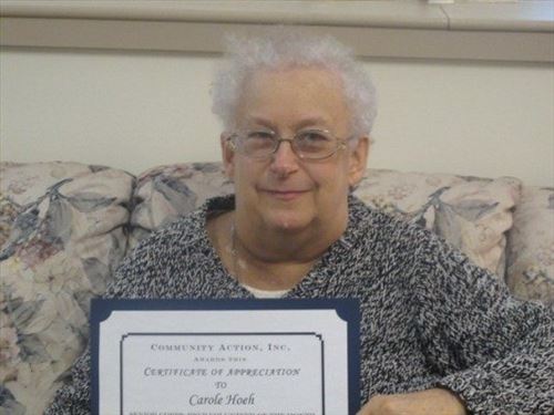 Carole Hoeh of Punxsutawney was selected to be the Jefferson County Senior Corps-RSVP Volunteer of the Month for May.