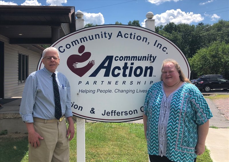 (PHOTO: Clarion and Jefferson County Community Action, Inc. recently welcomed a new Executive Director, Susan Fusco, following the retiring of Robert Cardamone. Photo courtesy of Larry McGuire of the Punxsutawney Spirit.)